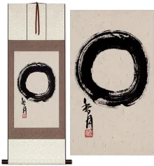 Authentic Asian Enso Symbol Wall Scroll