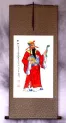 God of Money and Prosperity - Cai Shen - Asian Wall Scroll