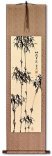 Peaceful Chinese Bamboo Wall Scroll