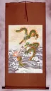 Two Dragons Pearl Fireball Revelry - Asian Wall Scroll