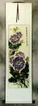 Purple Peony Flower Asian Wall Scroll