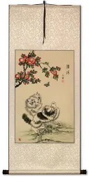 Overflowing Purity Cats / Kittens Wall Scroll
