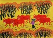 Autumn Fields Southern Chinese Folk Painting Painting