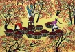 Picking Fruit Chinese Folk Art Painting