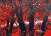 Grazing Sheep in the Orchard<br>Chinese Folk Art Painting