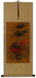 Fierce Chinese Dragon - Asian Scroll