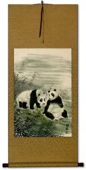 Pandas of China Wall Scroll