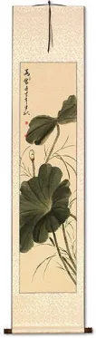 Fragrance of Lotus - Chinese Bird and Flower Wall Scroll