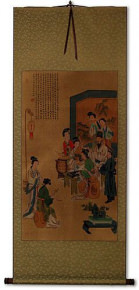 Musicians - Partial-Print Wall Scroll