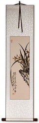 Traditional Chinese Orchid Wall Scroll