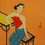 Sexy Chinese Woman Asian Modern Painting Painting