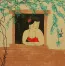 Chinese Woman at the Window Modern Art Painting