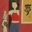 Woman and Cat<br>Dream Calligraphy<br>Modern Asian Art Painting