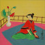 Lady in Waiting<br>Asian Modern Art Painting