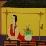 Relaxing Woman Chinese Modern Art Painting