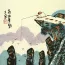 Go Fishing in the Mountains<br>Chinese Philosophy Proverb Painting