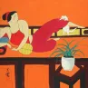 Chinese Lady Modern Painting Painting