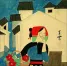 Asian Woman Returns from Shopping Modern Asian Art Painting