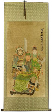 Three Brothers - Partial-Print Wall Scroll