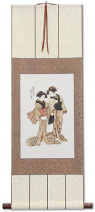 Beauties of the East - Japanese Woodblock Print Repro - Wall Scroll