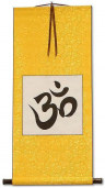 Om Symbol - Hindu / Buddhist Unryu Wall Scroll