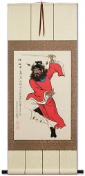 Ghost Fighter Zhong Kui Wall Scroll