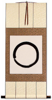 Enso - Buddhist Circle Calligraphy - Wall Scroll