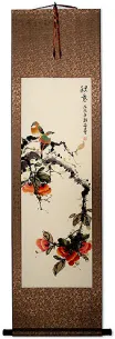 Autumn Feeling - Bird and Flower Wall Scroll