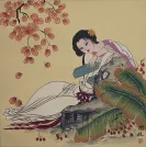 Elegant Asian Woman Asian Art