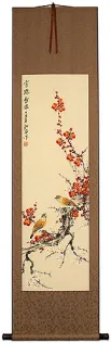 Fragrance of Snow - Chinese Bird and Flower Scroll