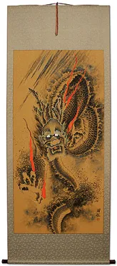 Amazing Flying Dragon<br>Extra-Large Asian Wall Scroll
