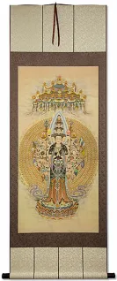 Guanyin - The Buddha of Compassion - Giclee Print - Wall Scroll