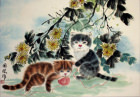 Kittens at Play<br>Asian Painting