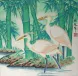 Bamboo Egrets Painting