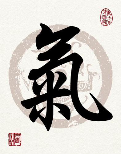 Chi or Qi Energy Calligraphy Print