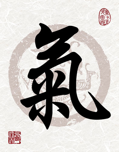 Chi or Qi Energy Calligraphy Print