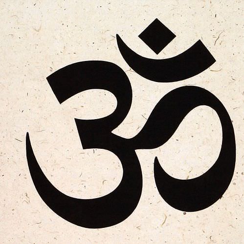 Om Symbol - Hindu / Buddhist Wall Scroll - Chinese Character & Japanese ...