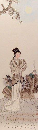 Diao Chan - Famous Beauty of China Wall Scroll close up view