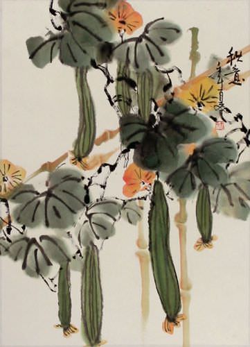 Autumn - Wall Scroll close up view