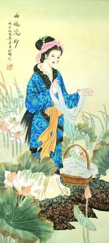 Xi Shi Most Beautiful Woman In Chinese History Wall Scroll