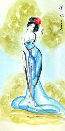 Yang Gui-Fei - Beauty of Ancient China Wall Scroll close up view