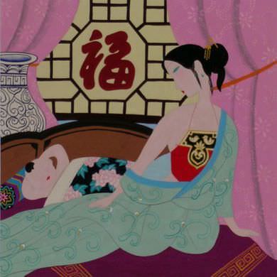 Asian Mother and Son - Chinese Modern Art