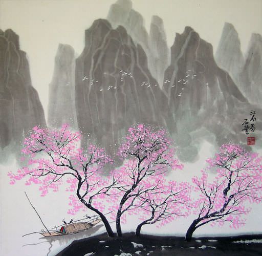 Spring in China - Chinese Landscape Painting