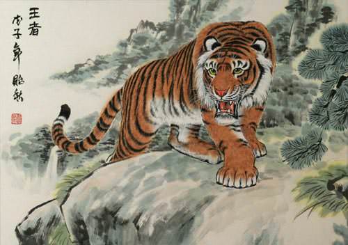 The King - Chinese Tiger Painting