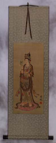 Guanyin / Kuan Yin / Kannon Buddhist Wall Scroll