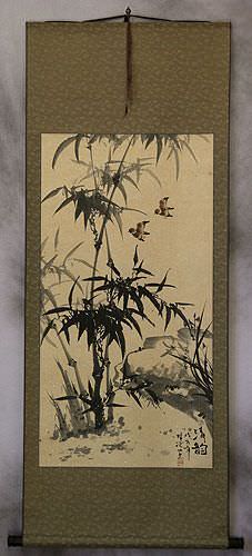 Large Bamboo Wall Scroll