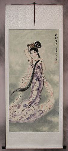 Chinese Woman Art Scroll