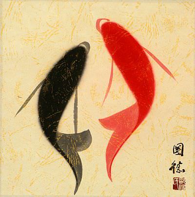 Abstract Yin Yang Fish Picture