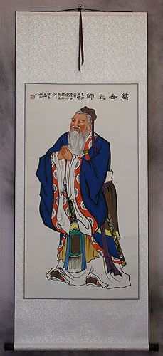 Confucius - The Great Teacher - Wall Scroll