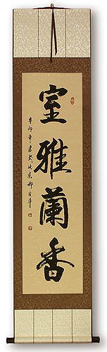 Elegant Room, Essence of Orchids - Chinese Scroll